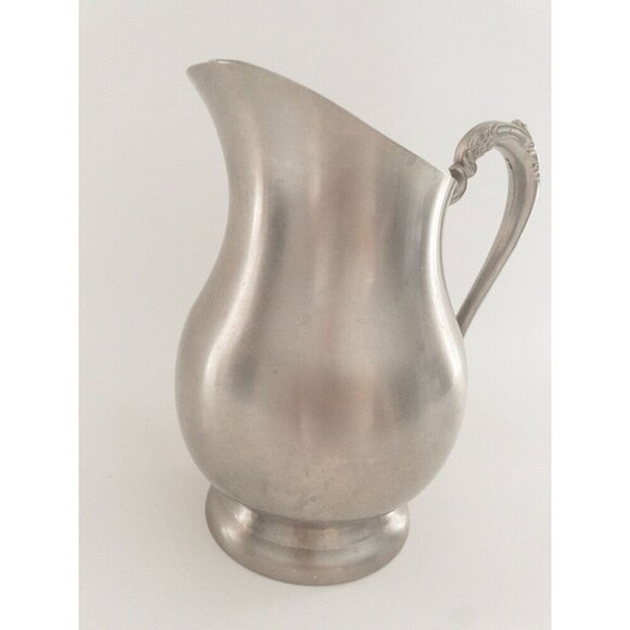 Vintage F.B. Rogers Silver-Plated Water Pitcher With Ornate Handle 8" Tall - Picture 5 of 11